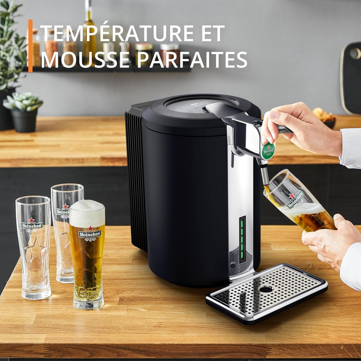 Krups Beertender Compact Ultimate draft beer machine Perfect foam and temperature 5 L kegs YY5603FD
