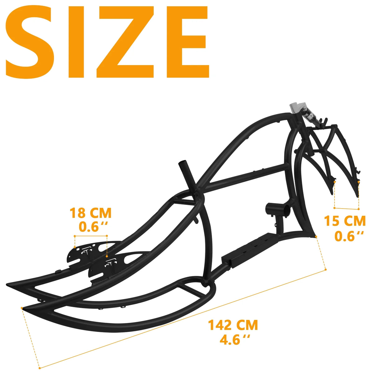 Tracer Signature Pro E - Bikes Frame with Fork, for 26" 3.0, 4.0 Fat Tire, Coaster Brake/Disc Brake - Product image 3