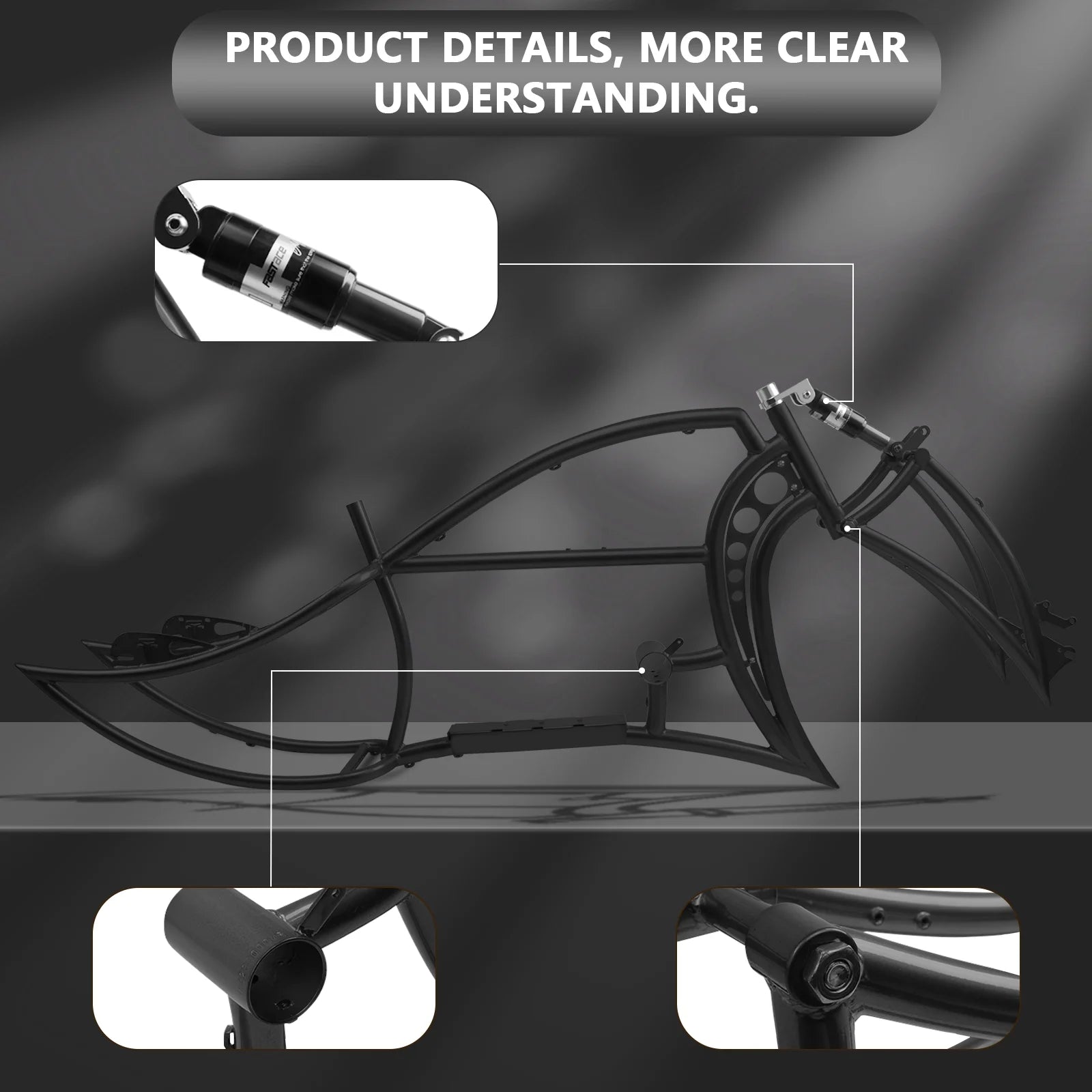 Tracer Signature Pro E - Bikes Frame with Fork, for 26" 3.0, 4.0 Fat Tire, Coaster Brake/Disc Brake - Product image 7