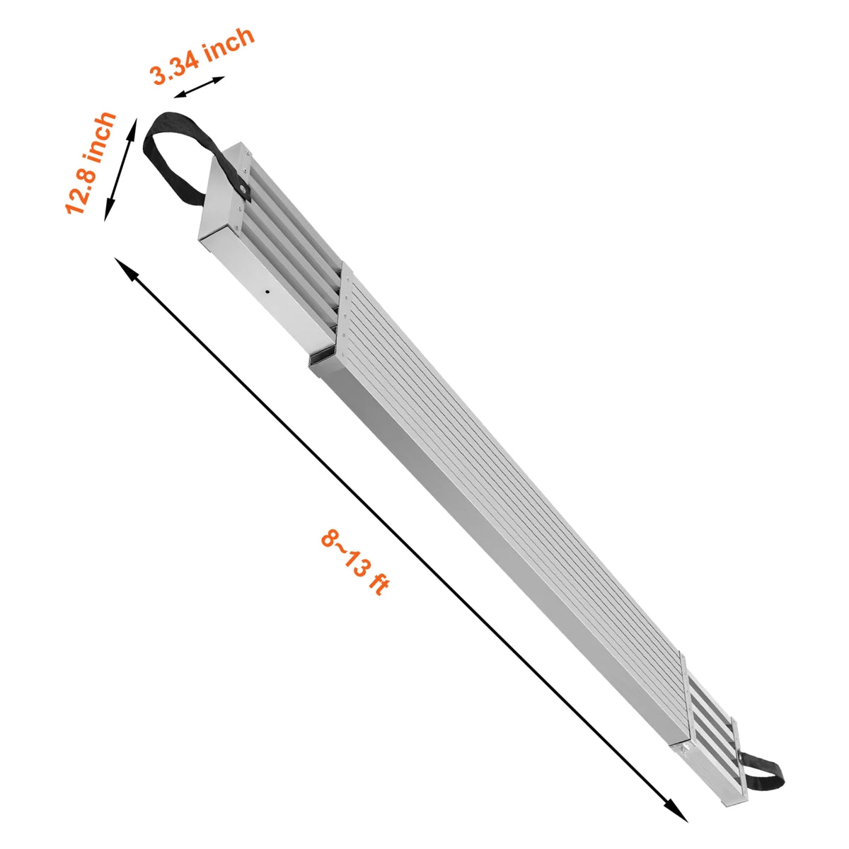 VEVOR Telescoping Aluminum Work Plank, 8 - 13 Feet 500 lb Capacity, 12.5 in Width Aluminum Scaffold Plank - Product image 8