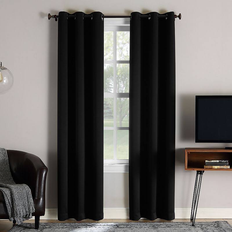 Sun Zero Extreme 2-Pack Norway Theater Grade 100% Blackout Window Curtain, 40X63 - Product image 1