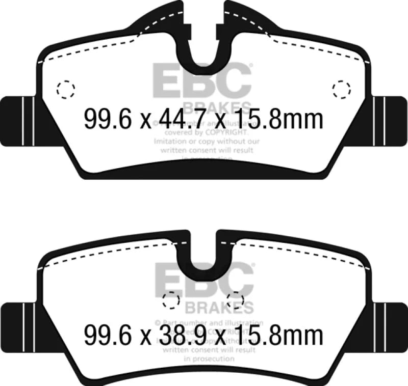 EBC Ultimax2 Low Dust Street - Rear Ultimax 2 Pad PN UD1800