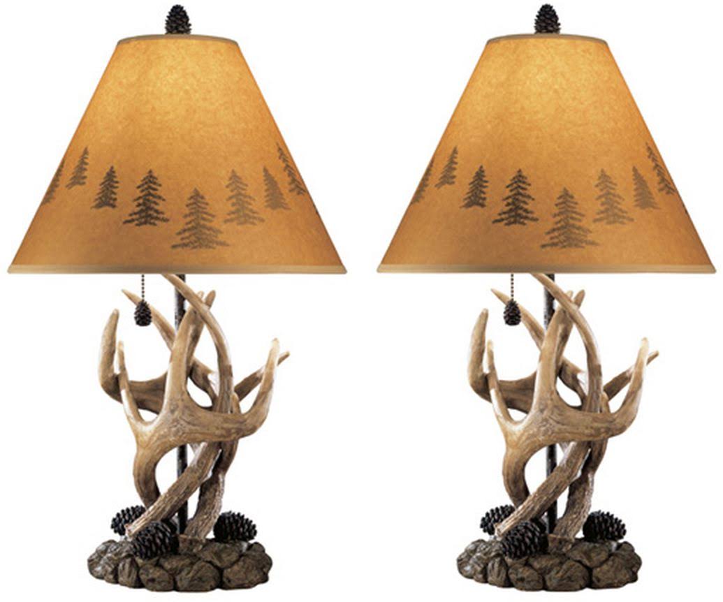 Signature Design by Ashley L316984 Antlers Table Lamp - Pair - Product image 1