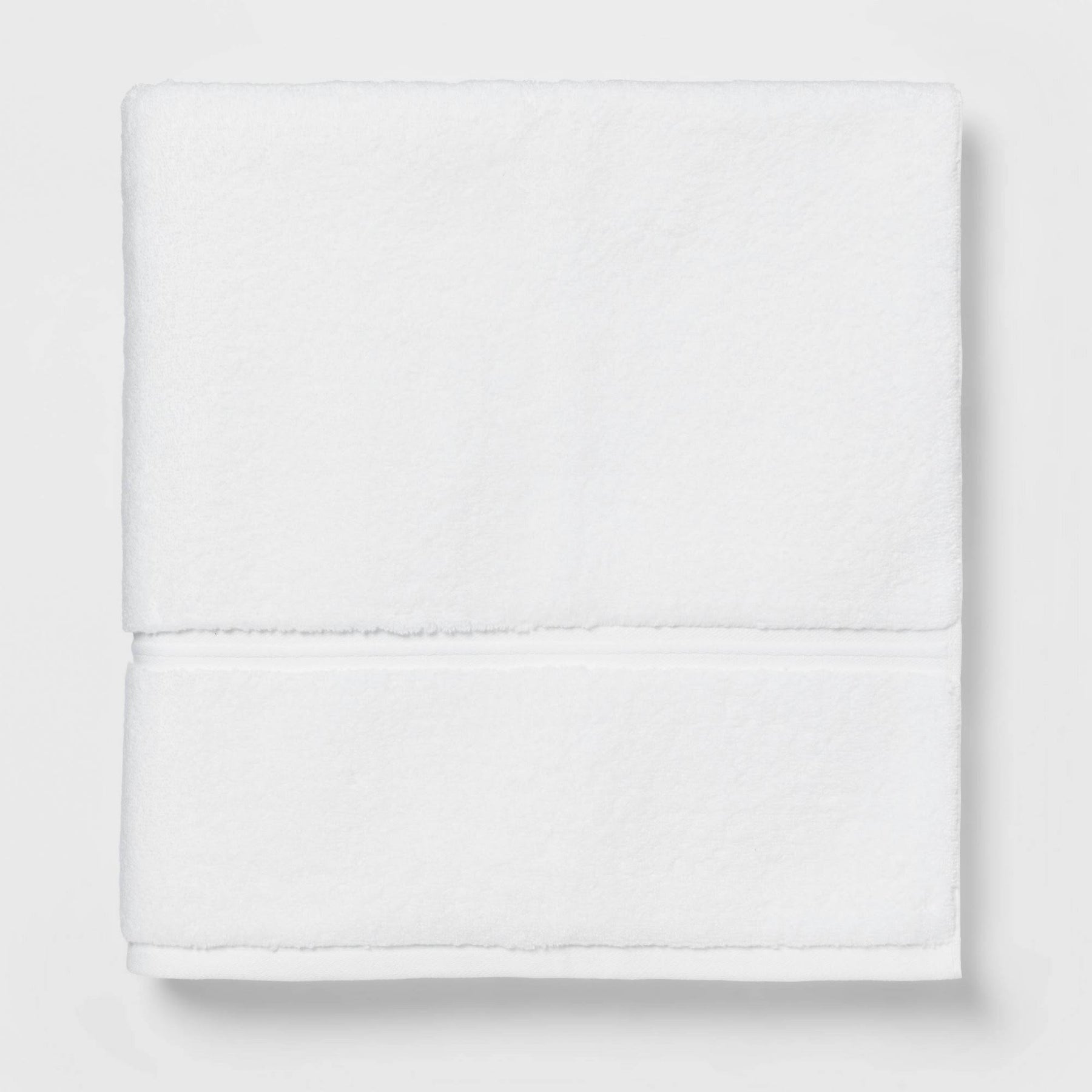 Oversized Spa Plush Bath Towel White - Threshold - Product image 1