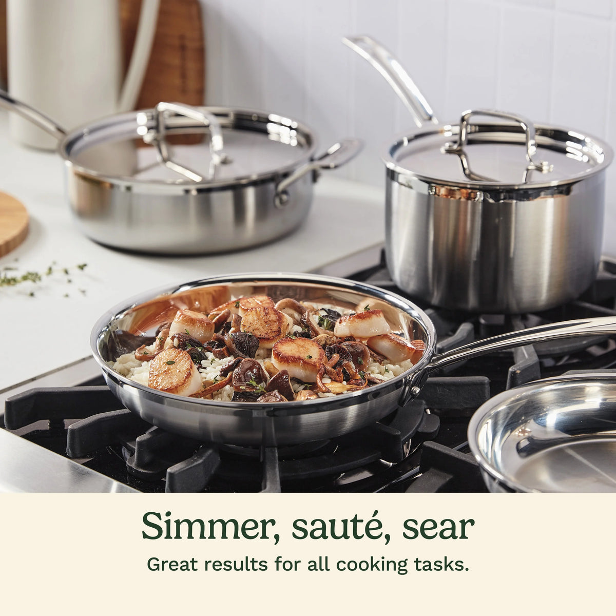 Cuisinart Multiclad Pro Triple Ply 12 - Piece Stainless Steel Cookware Set - Product image 4