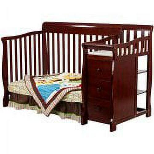 Dream on Me Brody 5 - in - 1 Convertible Crib with Changer. Cherry - Product image 3