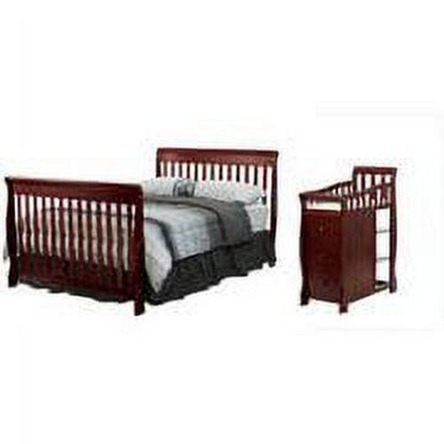 Dream on Me Brody 5 - in - 1 Convertible Crib with Changer. Cherry - Product image 4