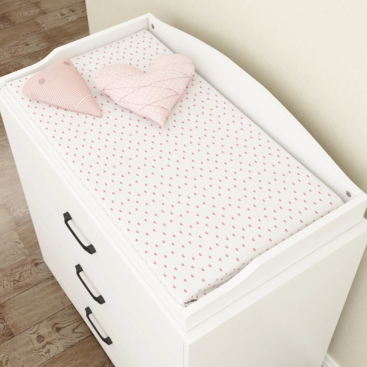 OXYLIFE 45" Baby Nursery Changing Table Dresser with 4 Drawers and Shelf for Nursery Room, White - Product image 34