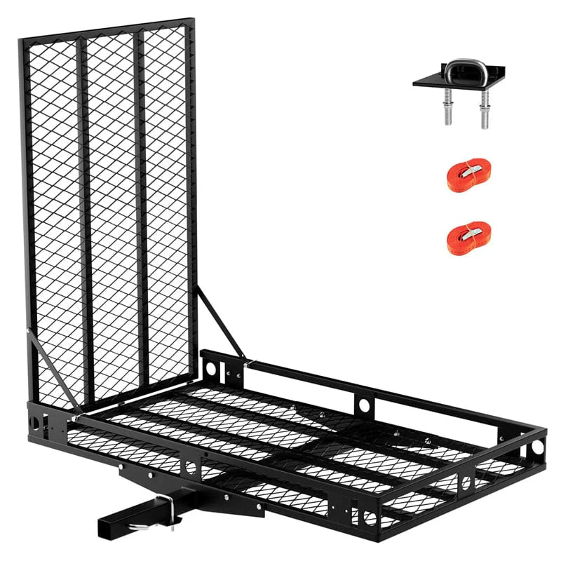 500 LBS Hitch Mount Cargo Carrier with Foldable Ramp, Heavy-Duty Mobility Scooter Wheelchair Carrier for - Product image 11