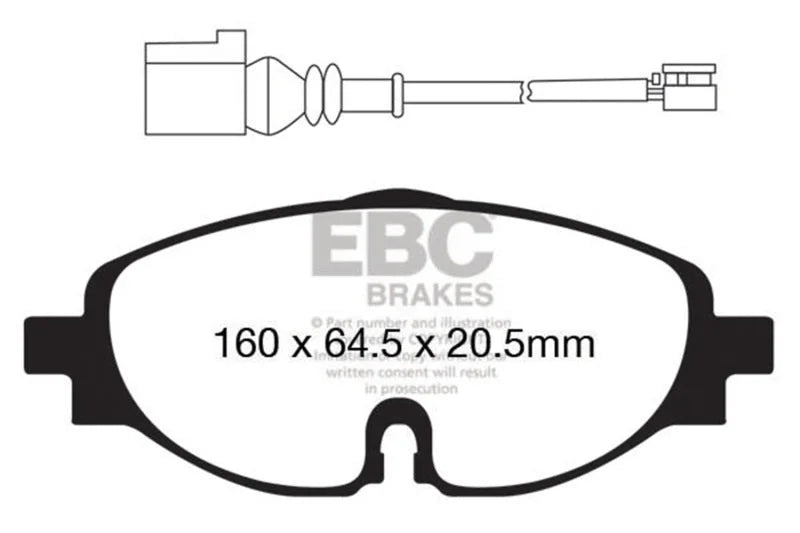 EBC - Front Yellowstuff Pad PN DP42150R