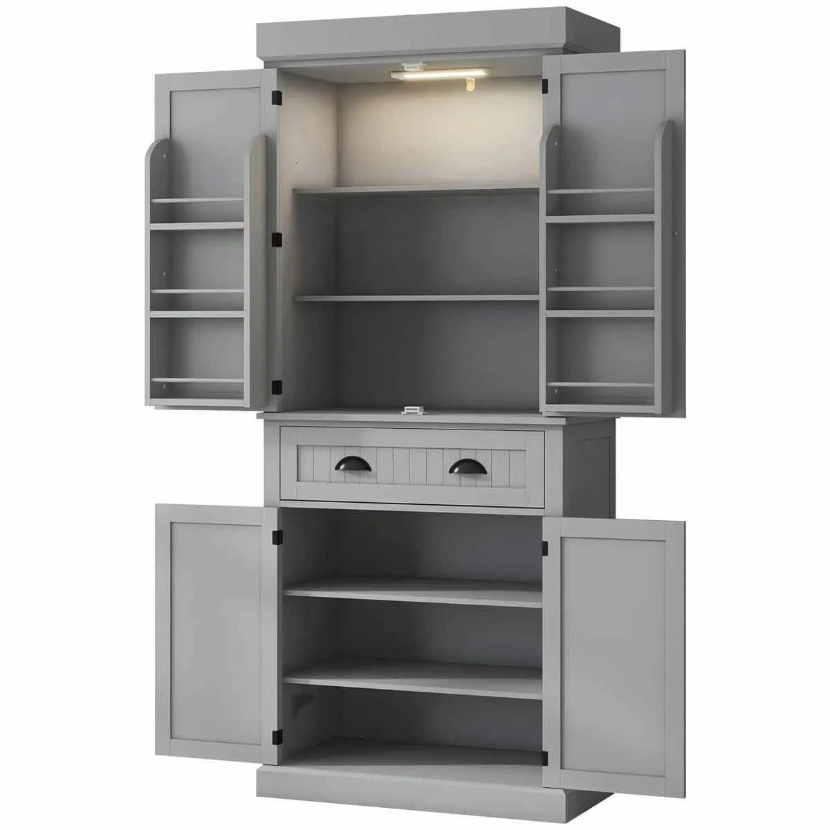 Spaco 17 - Tier Kitchen Small Pantry Cabinet with 2 Doors and 6 Adjustable Shelves, Cabinet Pantry - Product image 37