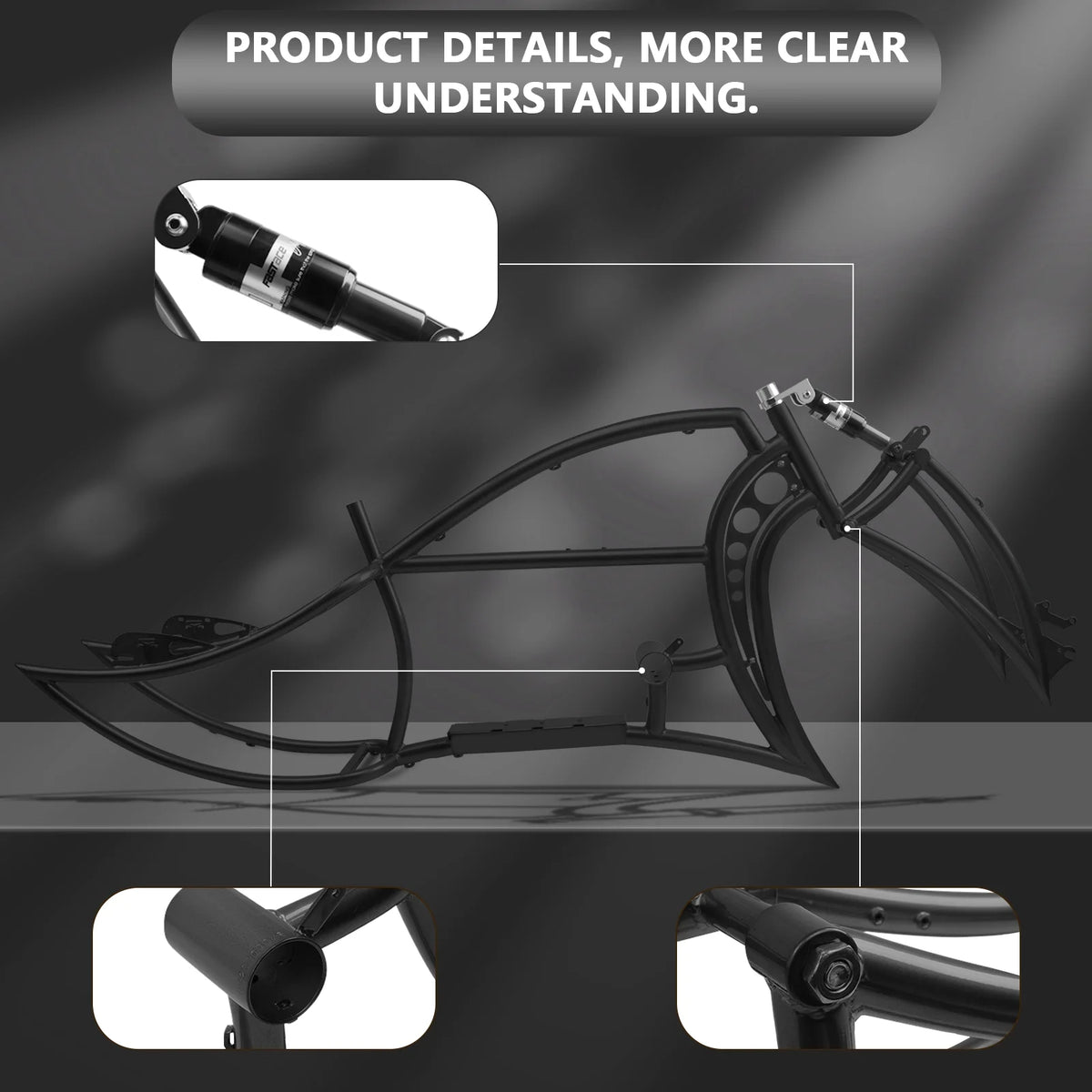 Tracer Signature Pro E - Bikes Frame with Fork, for 26" 3.0, 4.0 Fat Tire, Coaster Brake/Disc Brake - Product image 7