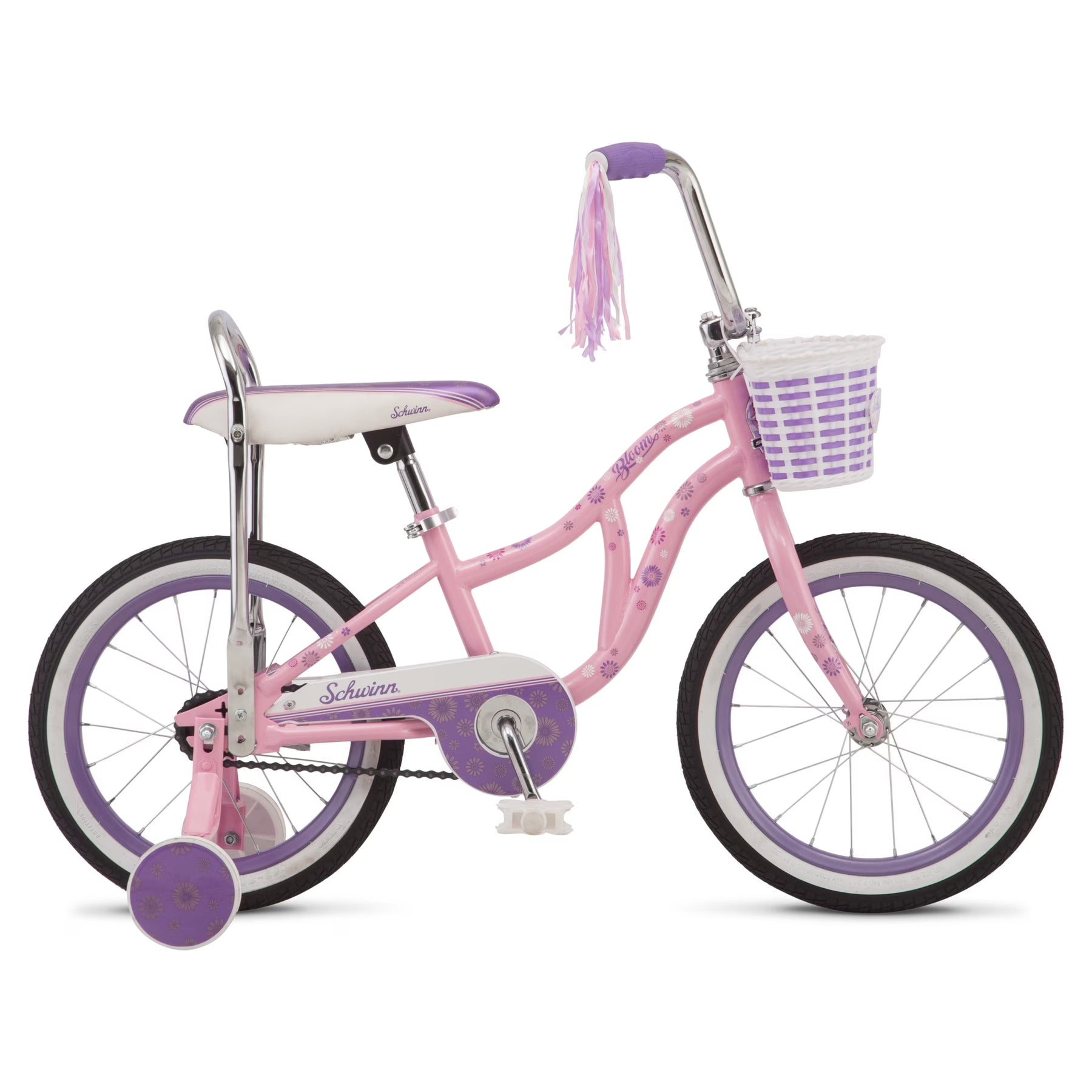Schwinn Bloom 16 - In. Kid'S Bike with Training Wheels, Pink Child Bicycle