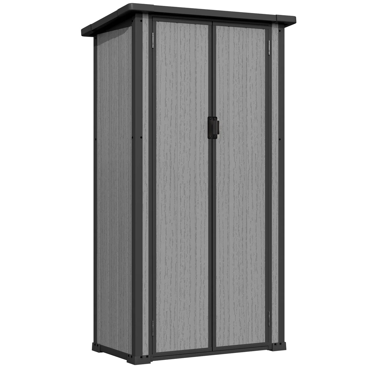 AECOJOY Tall Resin Outdoor Storage Cabinet Waterproof with Adjustable Shelves - Product image 1