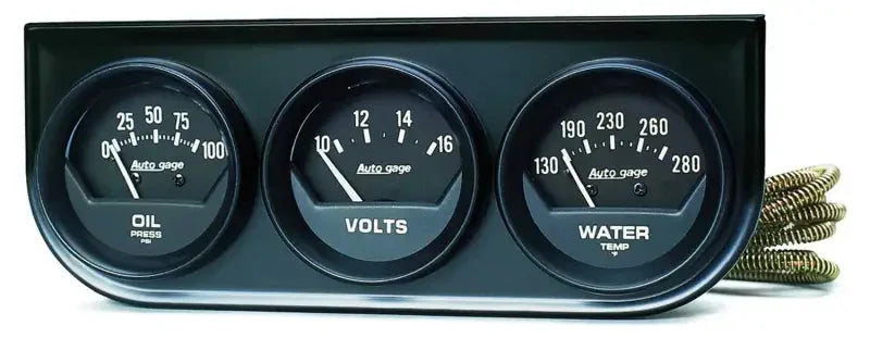 2348 Auto Meter Products Gauge Oil Pressure/ Voltmeter/ Water