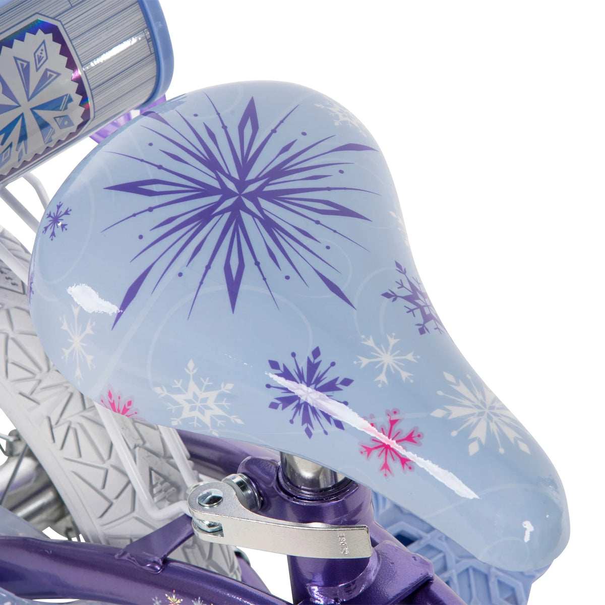 Frozen Bike with Doll Carrier Sleigh for Girl'S, 12 In., White and Purple by Huffy - Product image 10