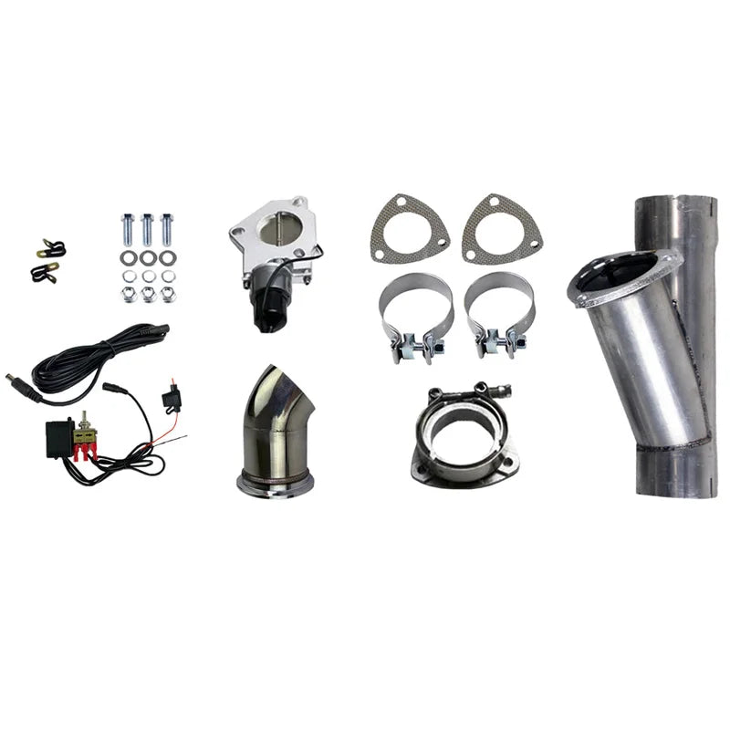 Granatelli Electronic Exhaust Cutout Systems - Aluminized Mild Steel - Slip Fit 303525