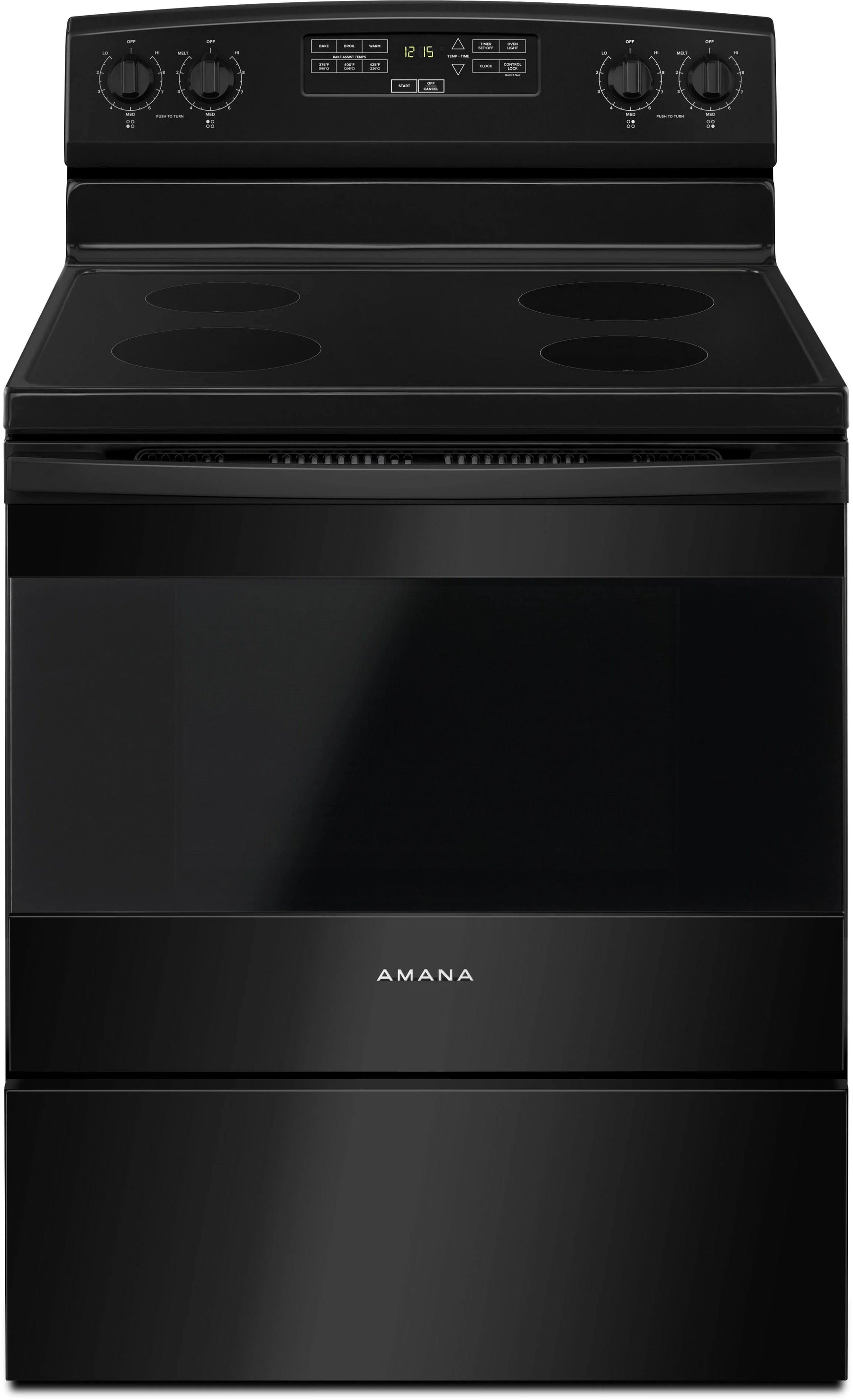 Amana AER6303MFB 30-Inch Electric Range with Extra-Large Oven Window - Black - Product image 1