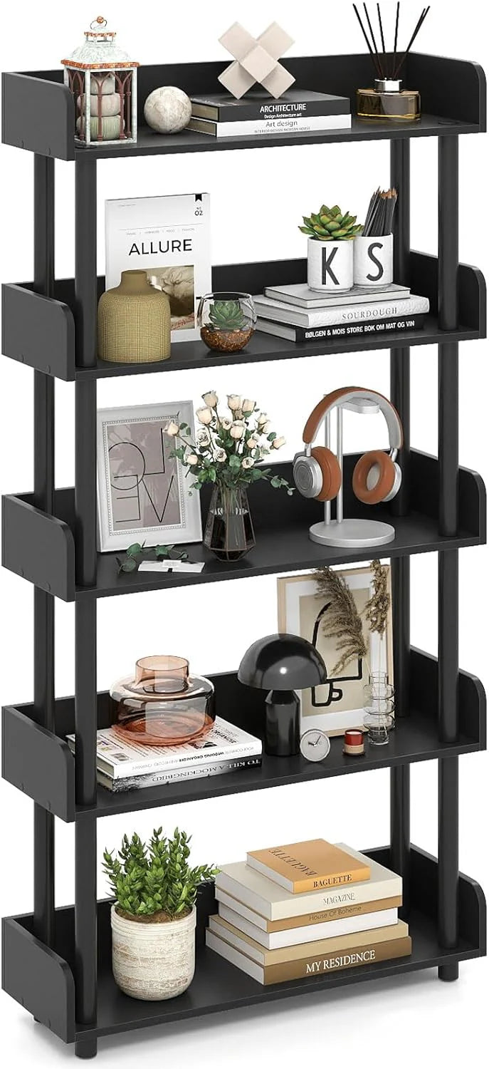 Tangkula 5-Tier Open Bookcase with Industrial Storage Unit - Product image 11