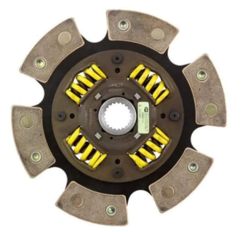 ACT 6280306 - 6 Pad Sprung Race Disc for LS Engine/Flywheel w/Nissan 350Z Trans/Input Shaft (S/O No Cancel)