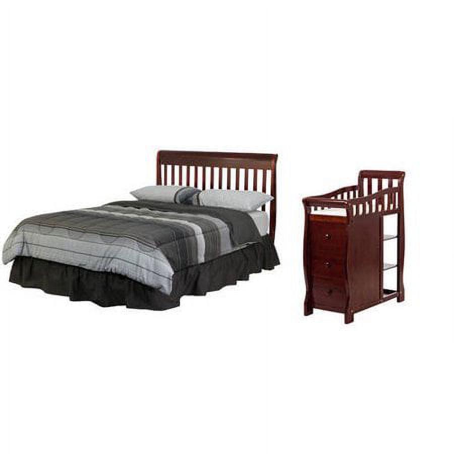 Dream on Me Brody 5 - in - 1 Convertible Crib with Changer. Cherry - Product image 5