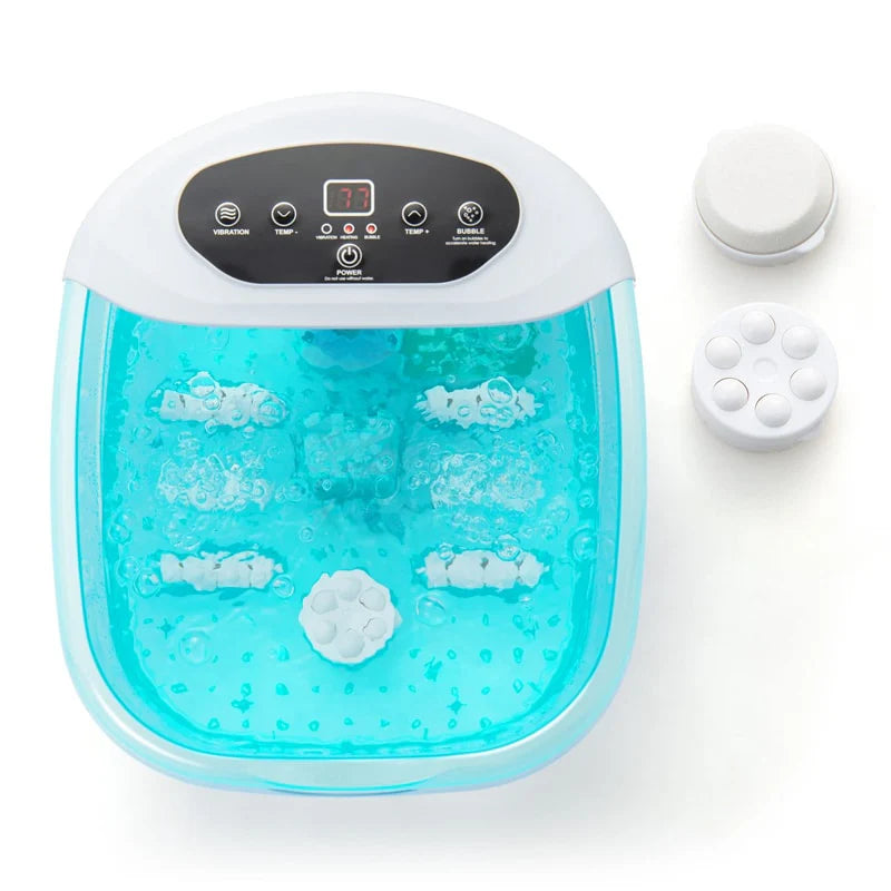 Foot Spa Bath Massager w/ Heat, Bubbles & Vibration Mode, Digital Temp Control, 12 Rollers - Product image 20