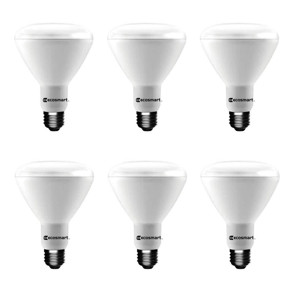 Ecosmart 65W Equivalent Daylight BR30 Dimmable LED Light Bulb (6-pack) - Product image 1