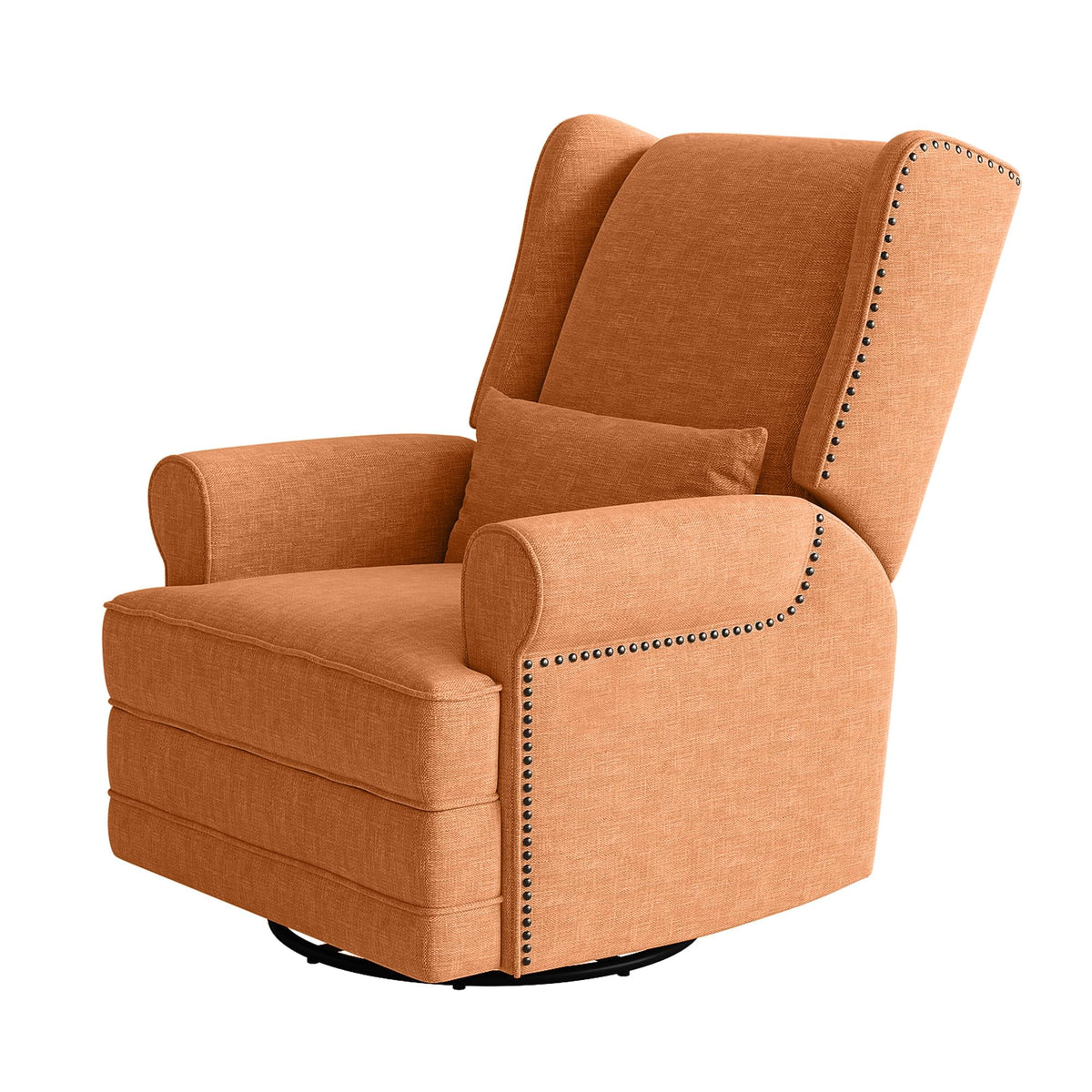 Royalcraft Swivel Nursery Glider Recliner, Comfy Upholstered Glider Chair with Lumbar Pillow and Footrest - Product image 25