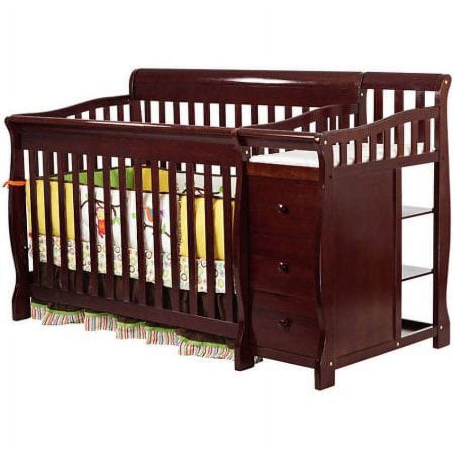 Dream on Me Brody 5 - in - 1 Convertible Crib with Changer. Cherry - Product image 1