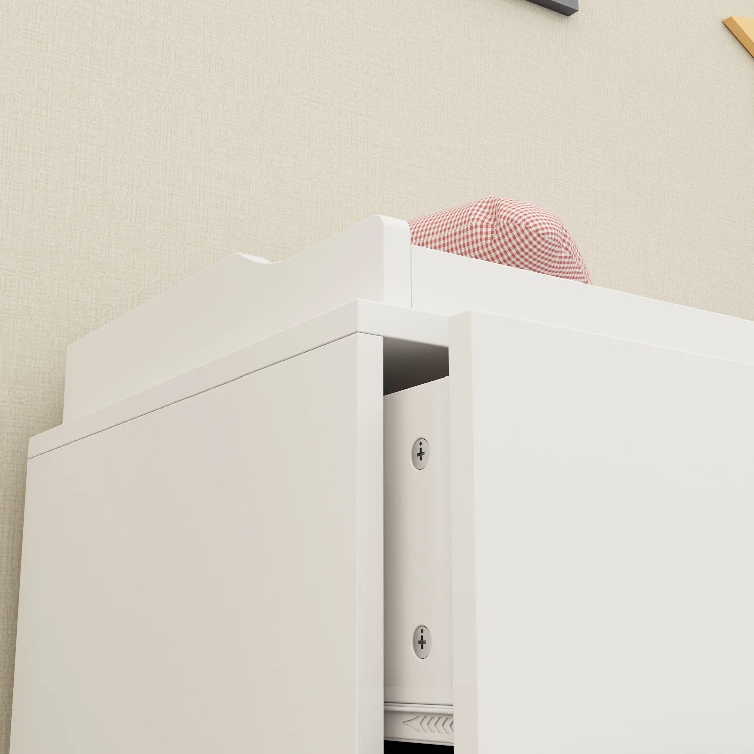 OXYLIFE 45" Baby Nursery Changing Table Dresser with 4 Drawers and Shelf for Nursery Room, White - Product image 38