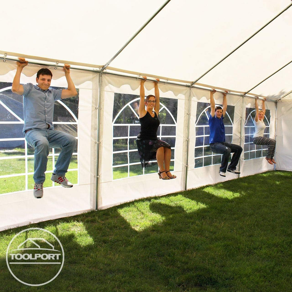 3x6 m Party Tent/Barnum White High Quality Canvas PVC 700 N