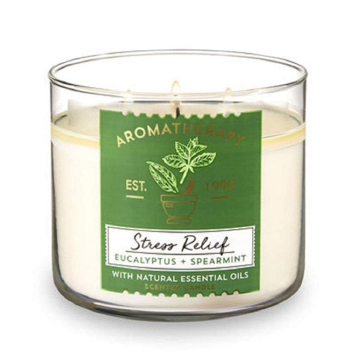 Bath & Body Works Aromatherapy Stress Relief - Eucalyptus Spearmint 3-Wick Scented Candle 14.5 oz - Product image 1