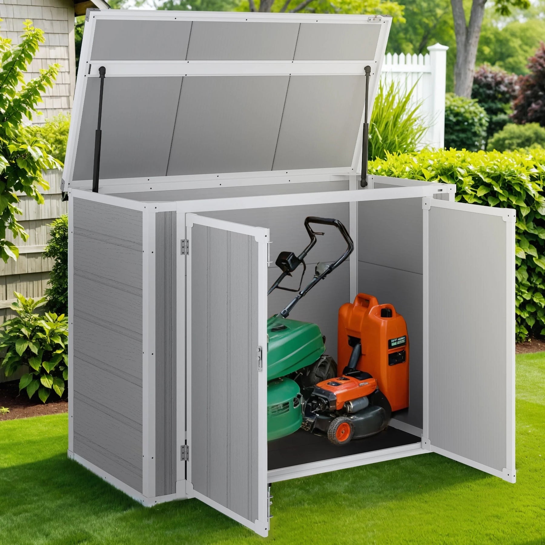 41 Cu.ft Outdoor Shed, Horizontal All - Weather Resin Storage Shed - Product image 8