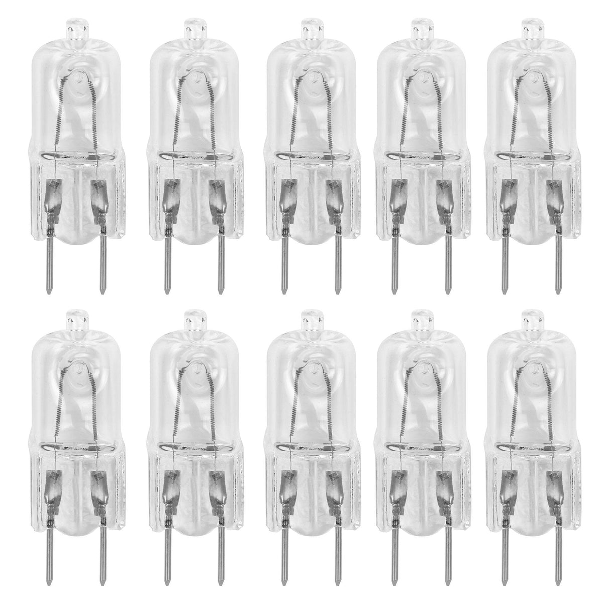 12Vmonster 10 Pack G8 20watt 120V Halogen Light Bulbs JCD Type 110V 130V 20W T4
