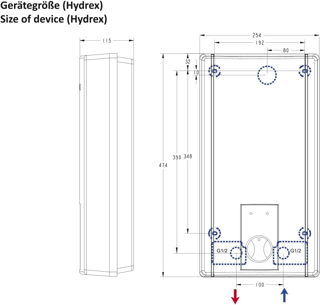 Thermoflow HYDREX18 Hydrex 18 N Hydraulic Water Heater 400 V White KW