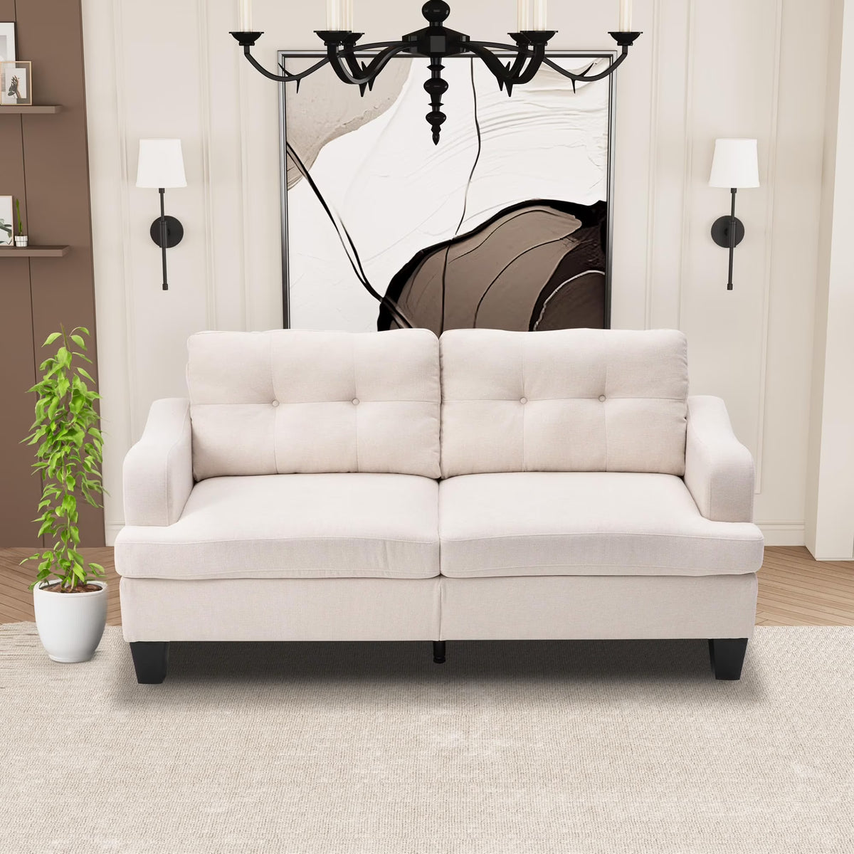 Royalcraft Swivel Nursery Glider Recliner, Comfy Upholstered Glider Chair with Lumbar Pillow and Footrest - Product image 11