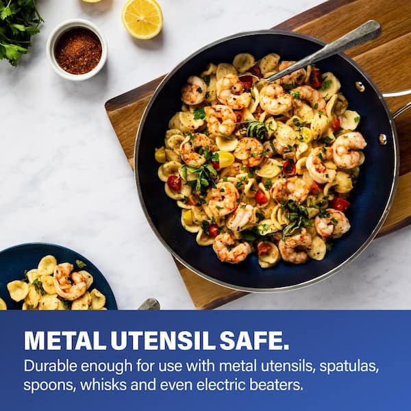 Classic Blue 20 - Piece Aluminum Ultra - Durable Non - Stick Diamond Infused Cookware and Bakeware Set - Product image 10