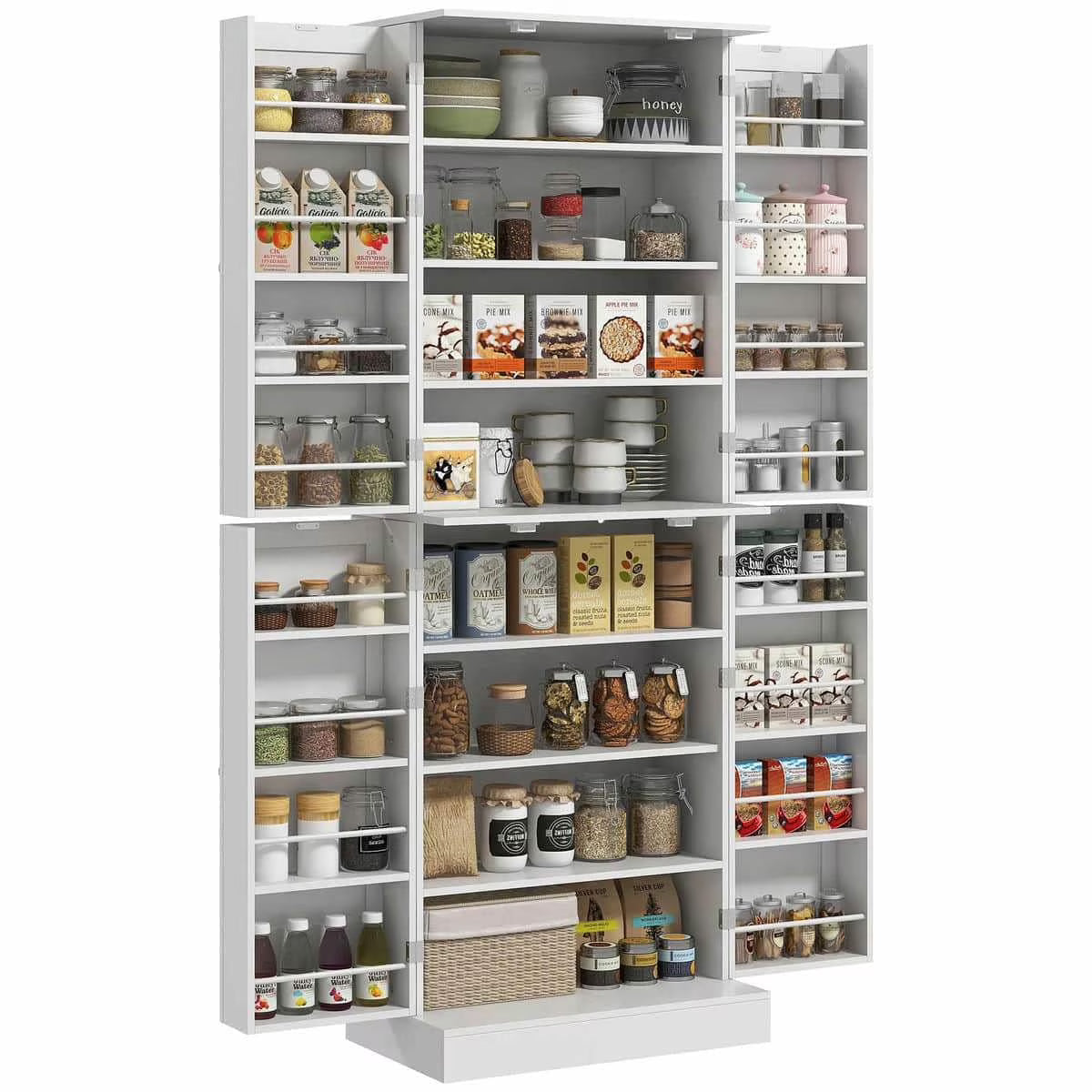Spaco 17 - Tier Kitchen Small Pantry Cabinet with 2 Doors and 6 Adjustable Shelves, Cabinet Pantry - Product image 9