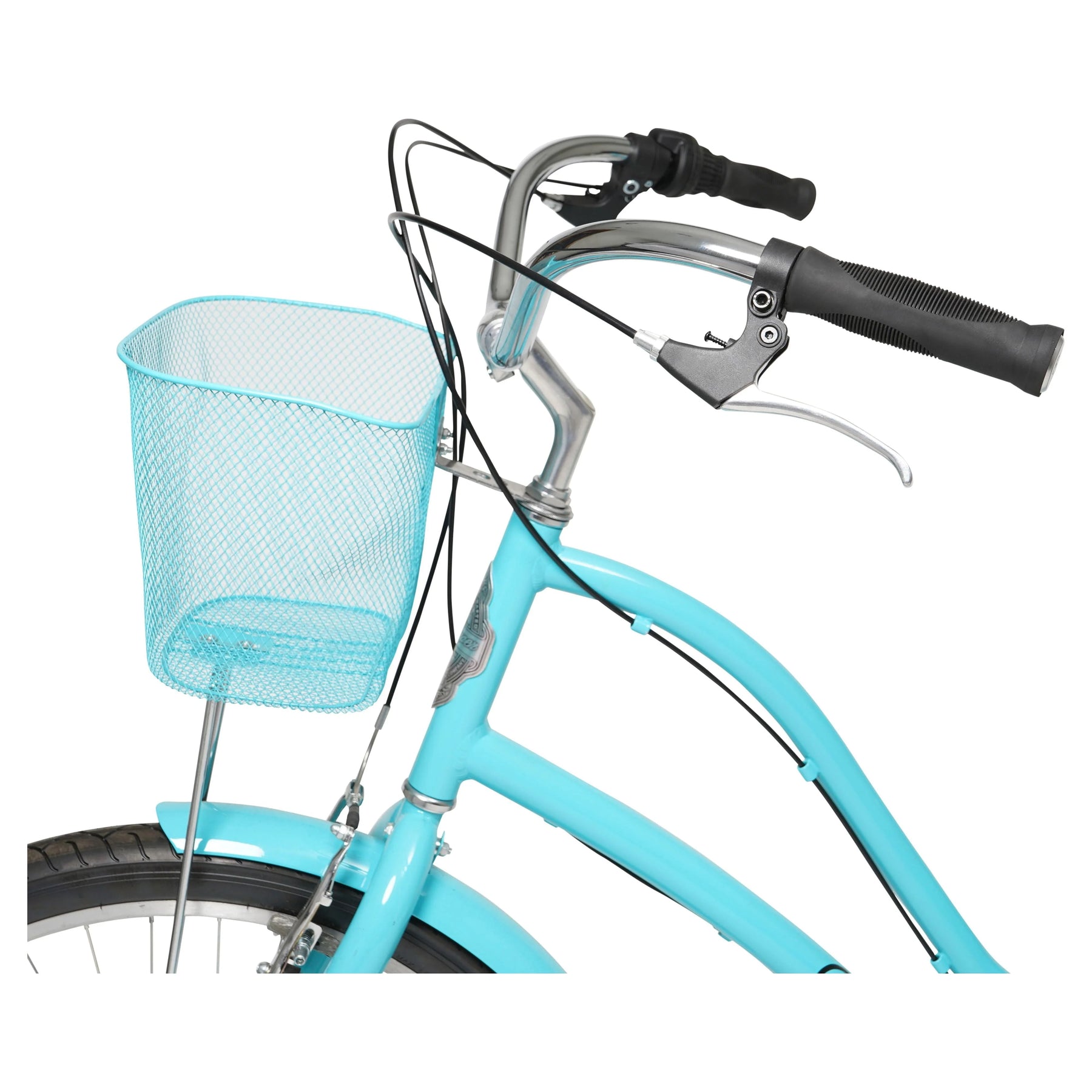 Hyper Bicycle 26" Woman'S Commute Bike with Basket, Neon Teal - Product image 8