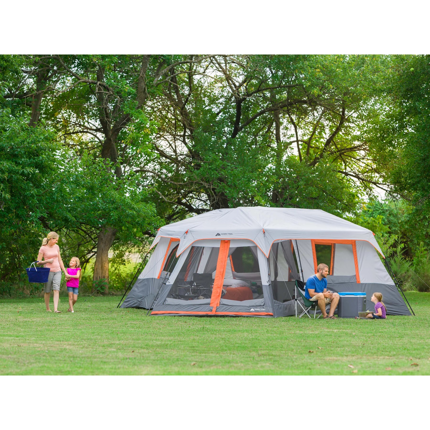 Ozark Trail 20' x 18' 12 - Person 3 - Room Instant Cabin Tent with Screen Room, 56.5 lb - Product image 9