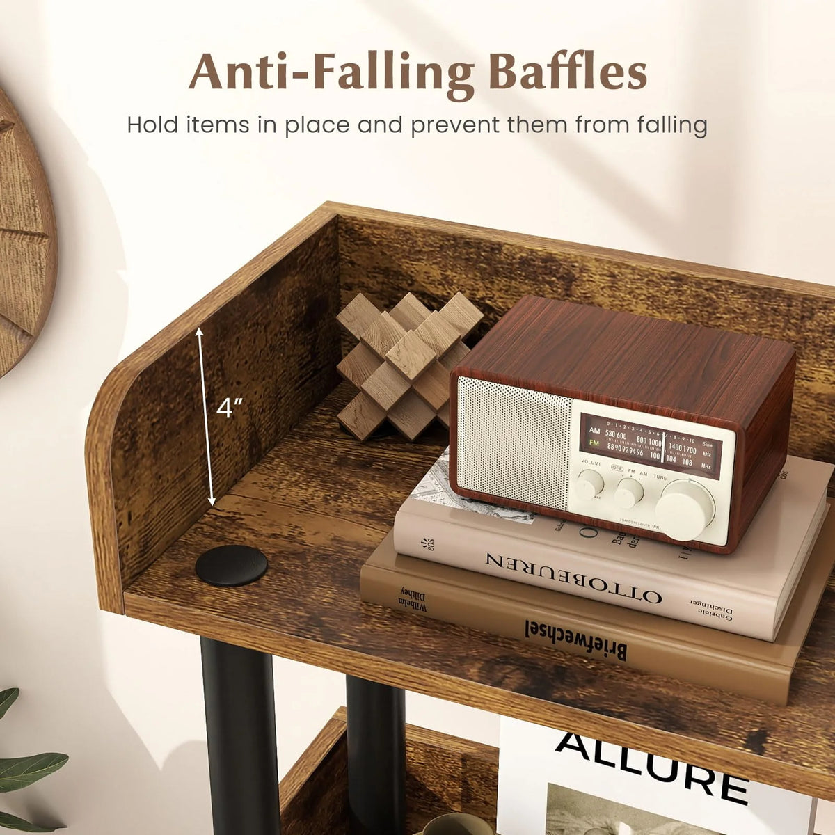 Tangkula 5-Tier Open Bookcase with Industrial Storage Unit - Product image 6