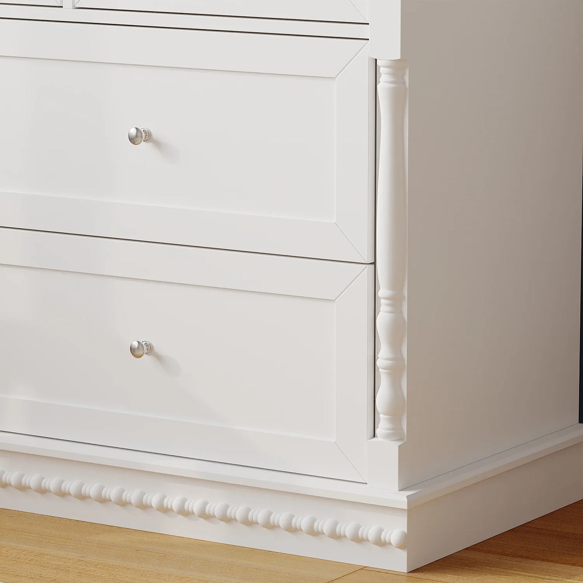 OXYLIFE 45" Baby Nursery Changing Table Dresser with 4 Drawers and Shelf for Nursery Room, White - Product image 64