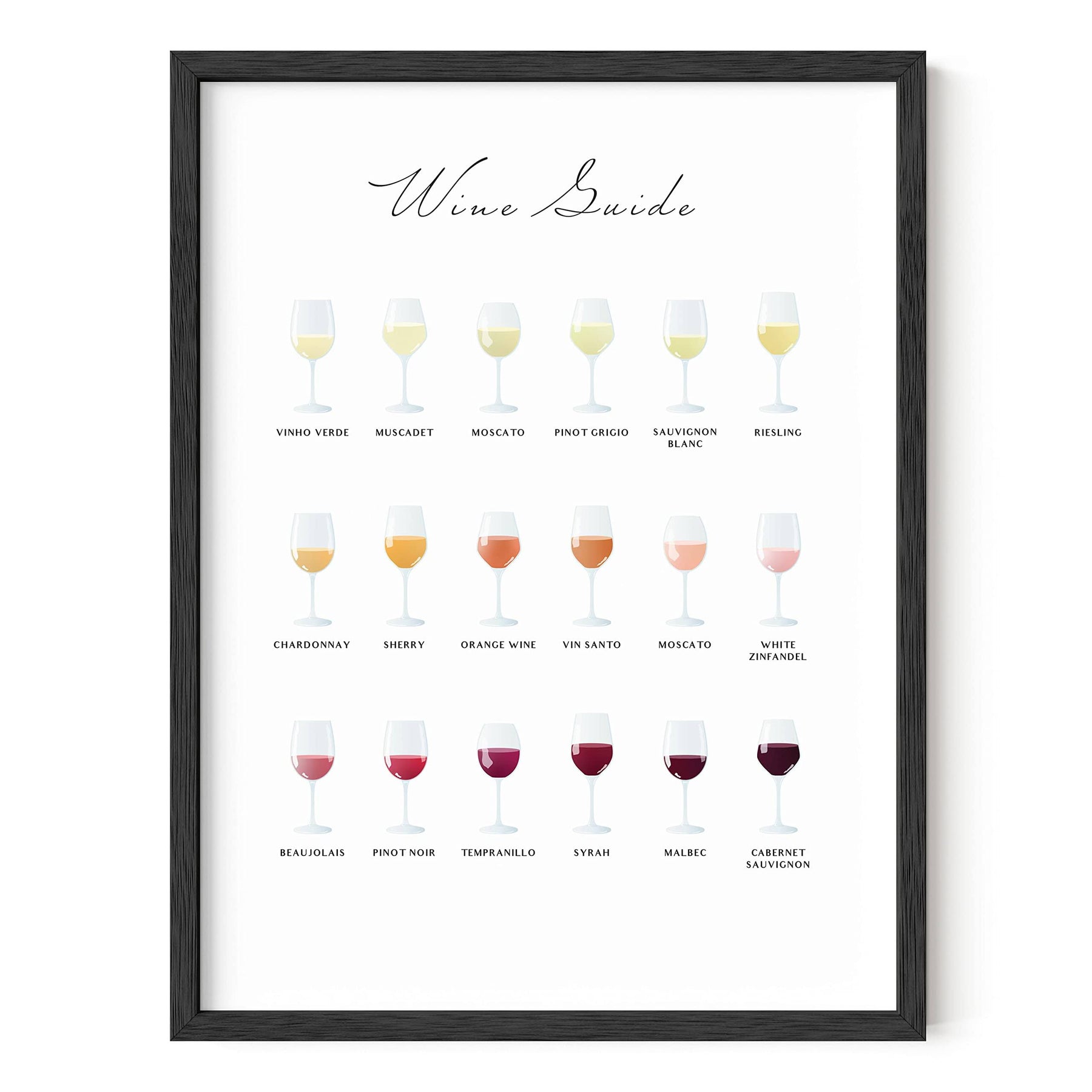 Haus and Hues Wine Poster Wine Prints Wall Art, Wine Decor for Kitchen, Bar Wall Decor - Product image 1