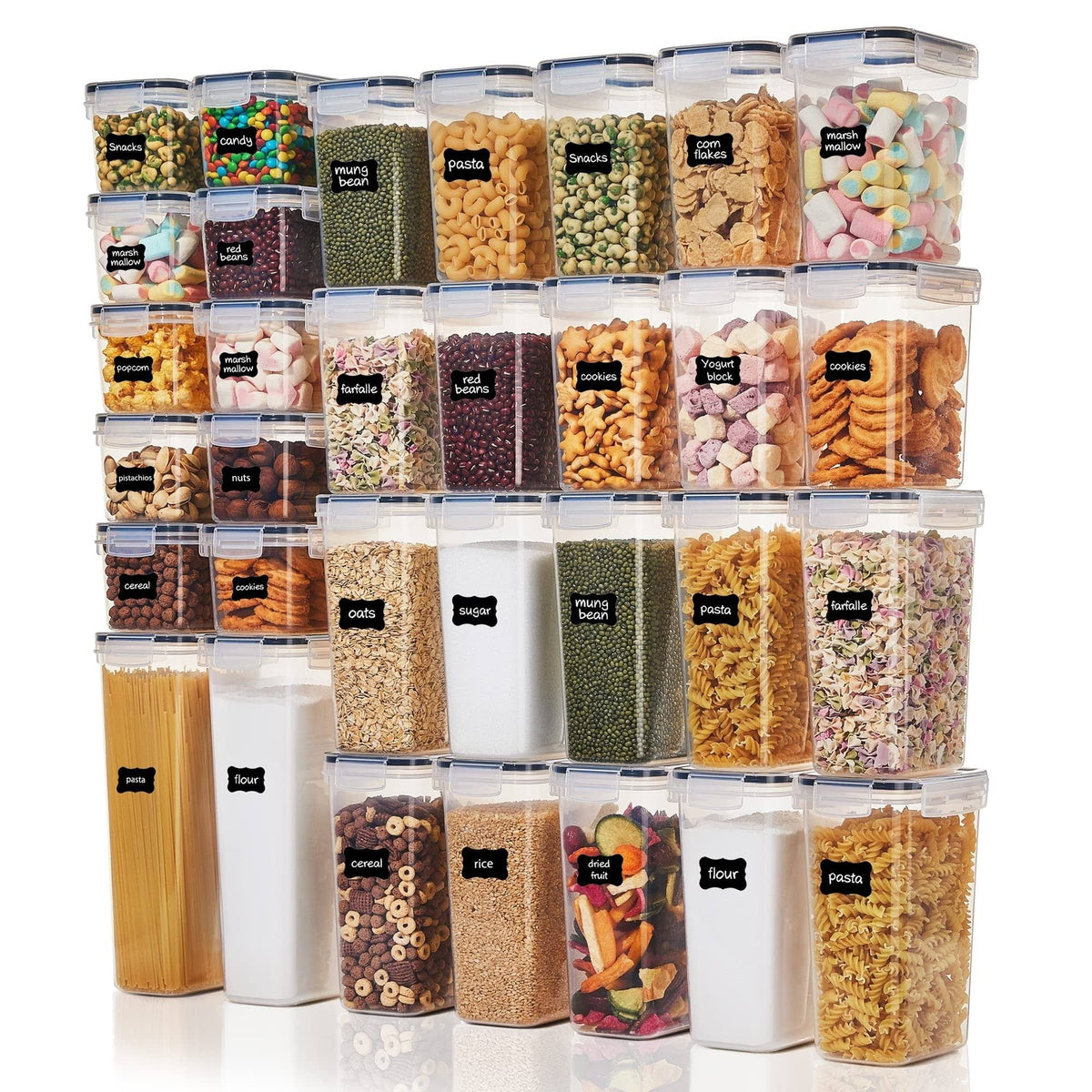 Airtight Food Storage Containers Set, Vtopmart 32pcs Plastic Kitchen and Pantry Organization Canisters - Product image 1