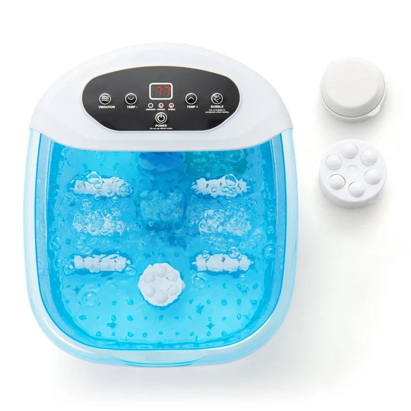 Foot Spa Bath Massager w/ Heat, Bubbles & Vibration Mode, Digital Temp Control, 12 Rollers - Product image 10