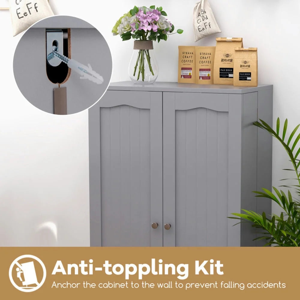 Spaco 17 - Tier Kitchen Small Pantry Cabinet with 2 Doors and 6 Adjustable Shelves, Cabinet Pantry - Product image 17