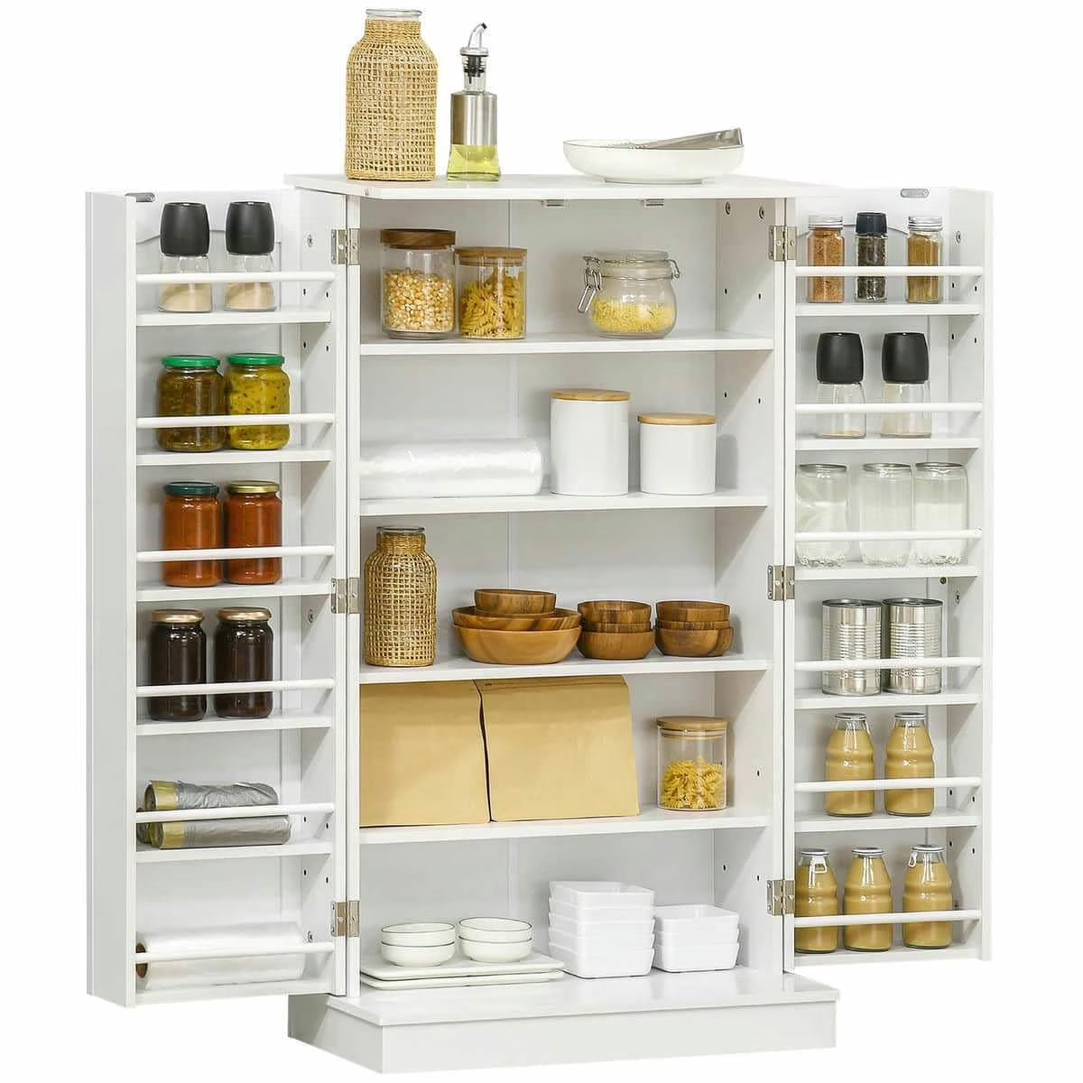 Spaco 17 - Tier Kitchen Small Pantry Cabinet with 2 Doors and 6 Adjustable Shelves, Cabinet Pantry - Product image 7