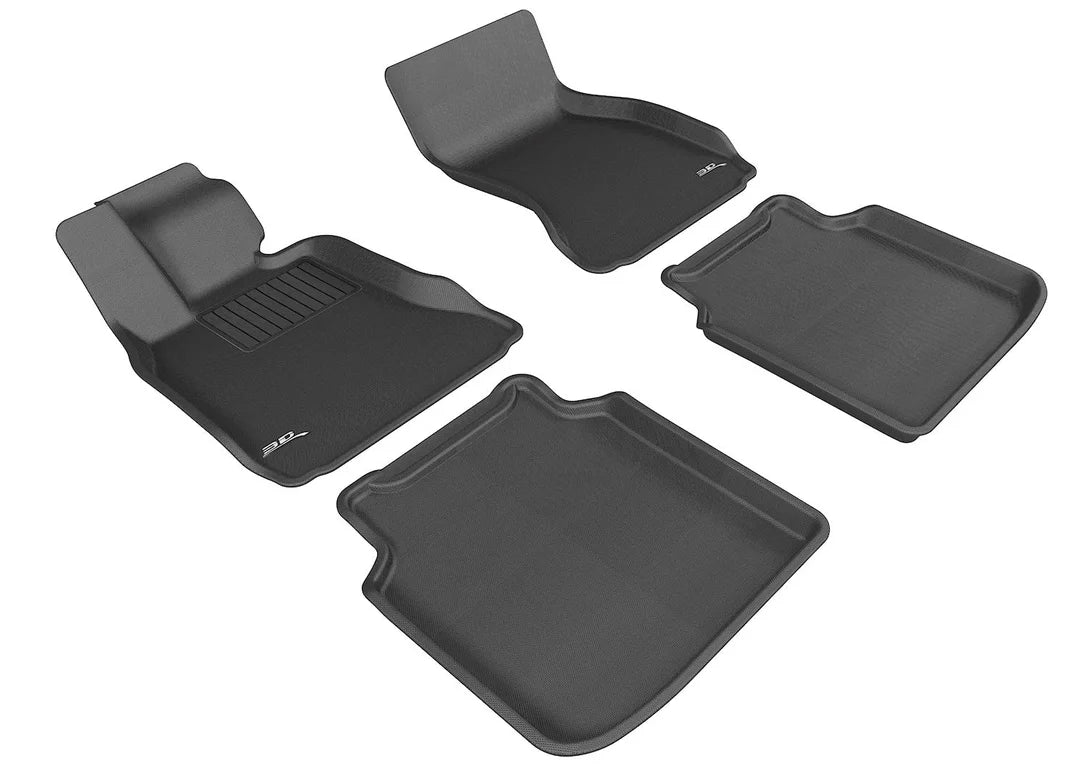 3D MAXpider L1BM05201509 - 2009-2012 BMW 7 Series LI F02/F04 Kagu 1st & 2nd Row Floormats - Black